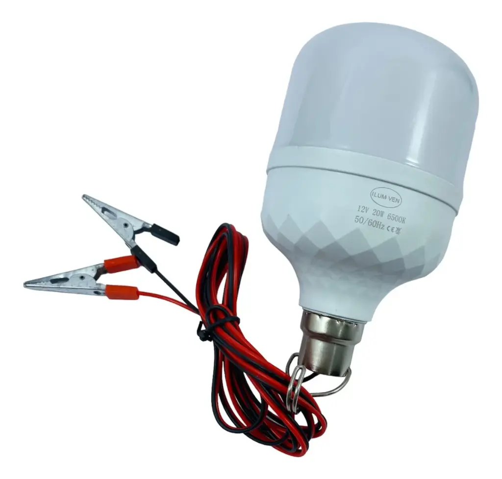 BOMBILLO LED 20W 12V PORTATIL C/CABLE
