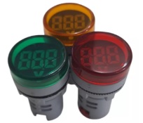 PILOTO LED/VOLTIMETRO 22 mm ROJO PIL-06 CLASSIC LUX