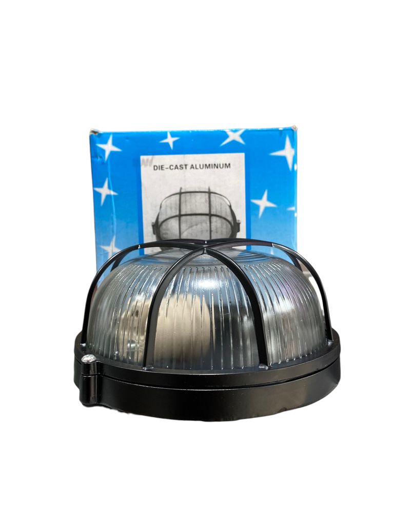 VAPOLETA REDONDA REJILLA NEGRA (NO INCLUYE BOMBILLOS) ILUM-VEN