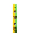 BORNERA 2.5mm RIEL SIMETRICO P/CABLE #14AWG TIERRA AMARILLA CON VERDE