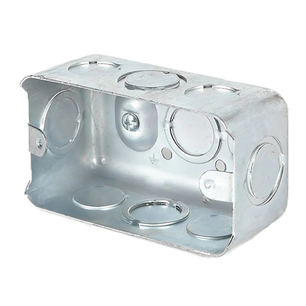 CAJETIN METALICO RECTANGULAR 4X2" EMT SALIDA 1/2"