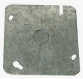 TAPA CIEGA METALICA CUADRADA 4x4" SALIDA 1/2"