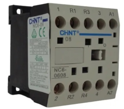 CONTACTOR AUXILIAR 2NO+2NC BOBINA 220 Vca NC6-0608-220V CHINT
