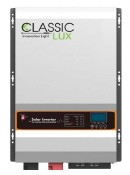 INVERSOR HIBRIDO CARGADOR 12 Kw SISTEMA AUTOMATICA DE CARGA 110 VAC / 220 VAC 
POTENCIA 12000W ONDA SINUSOIDAL PURA
VOLTAJE DE ENTRADA 48VDC - SALIDA 110V / 220V - MPPT 100 AMP
MARCA CLASSIC LUX