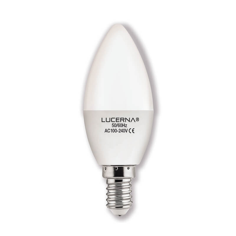 BOMBILLO LED 6W 540LM 6.500°K IP20 100-240V E14 TIPO VELA