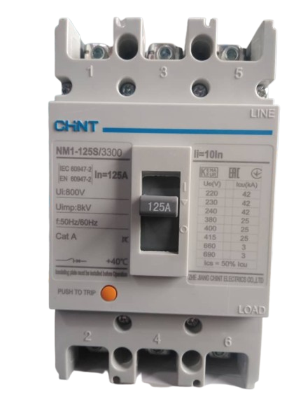 BREAKER TERMOMAGNETICO CAJA MOLDEADA 3x80 A 800 V NM1-125S/3300-80 CHINT