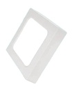 PANEL LED 12W CUADRADO SUPERFICIAL 100-277V IP20 6500°K 1080LM COMPACT LUMEN