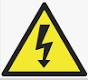 ETIQUETA AUTOADHESIVA "PELIGRO RIESGO ELECTRICO" 13 x 16 cm 08CALC2026