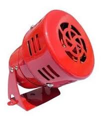 SIRENA MS-190, 110 VAC 90 dB COLOR ROJO