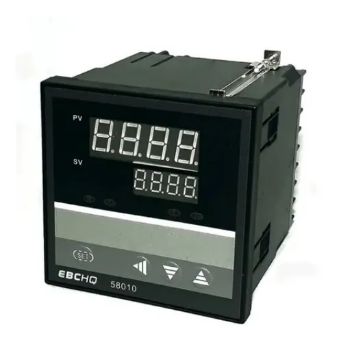 CONTROL DE TEMPERATURA ¨EBCHQ¨ 4 DIGITOS 2 DISPLAY 96x96mm 85-240Vac 58010