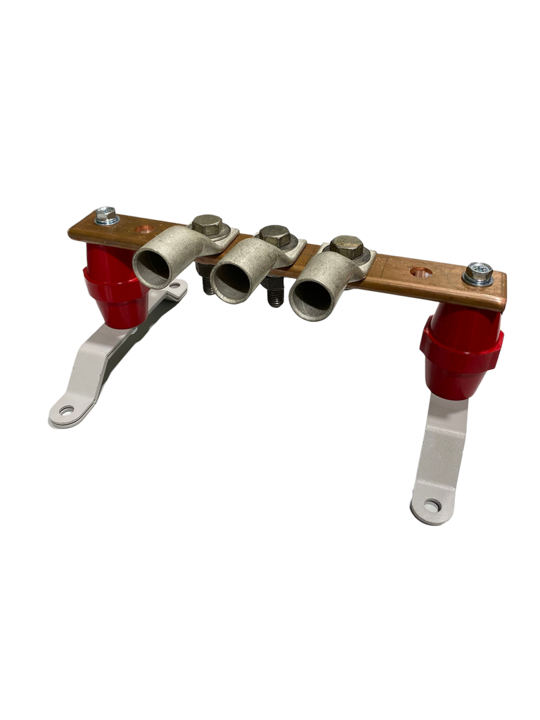 BARRA DE COBRE PARA NEUTRO O TIERRA. 700A. 40X10X300mm.