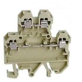 BORNERA DOBLE 2.5mm RIEL SIMETRICO 24A SAK DK4Q