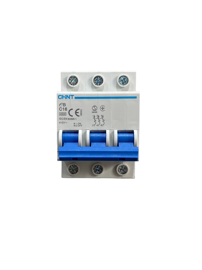 MINI BREAKER 3X16A 4.5KACC CURVA C 110/400V 50/60HZ 