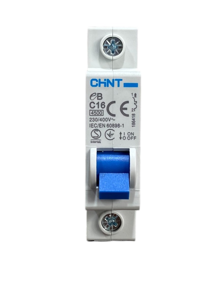 MINI BREAKER 1X16A 4.5KACC CURVA C 120/400V 50/60HZ