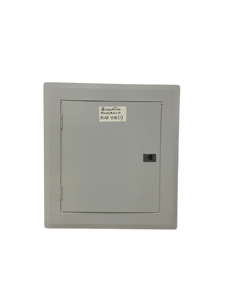 TABLERO MONOFASICO 18 CIRCUITOS EMPOTRABLE 120/240V 4 HILOS (2L+N+T) S/P 200A NLAB418LE