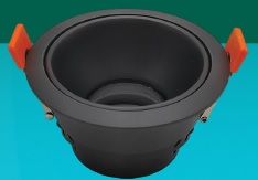 ARO EMPOTRABLE LED REDONDO DIRIGIBLE   NEGRA GU10