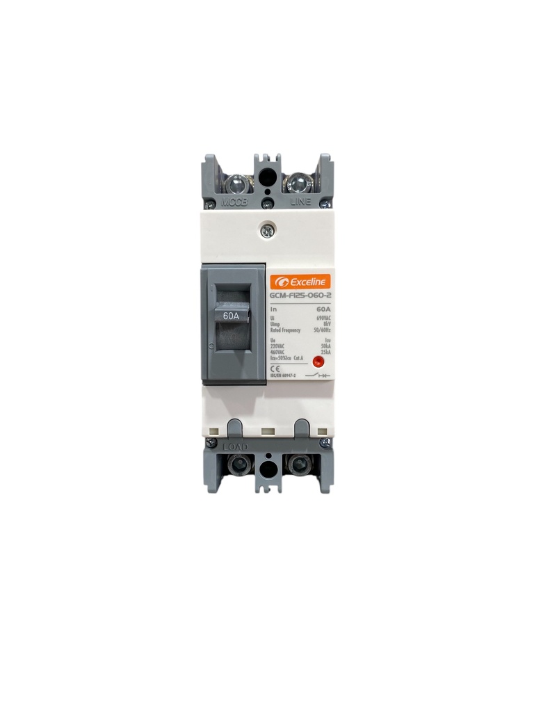 BREAKER 2X60A CAJA MOLDEADA TERMOMAGNETICO FIJO