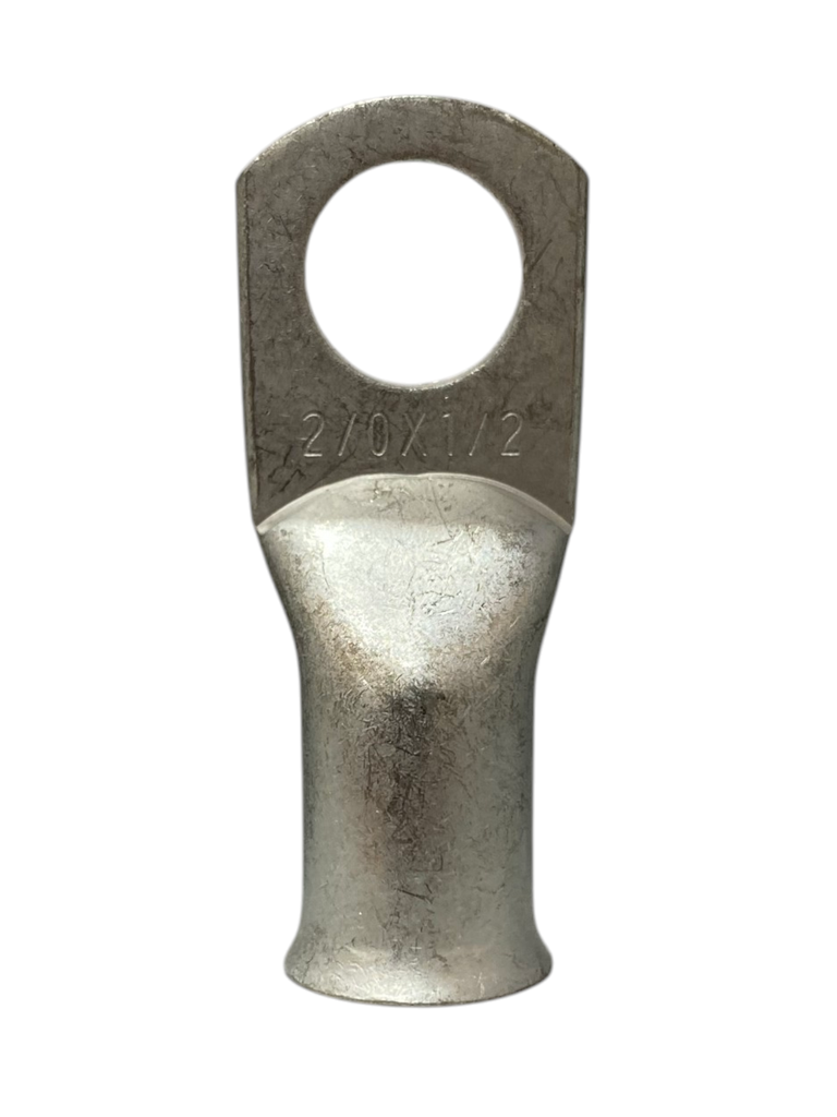 TERMINAL ANILLO 1H P/CABLE #2/0AWG OJAL 1/2" COBRE ESTAÑADO CAÑON CORTO