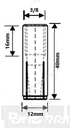 RAMPLUG ANCLAJE EXPANSIVO ROSCA INTERNA 3/8-16X40X12MM DROP-IN
