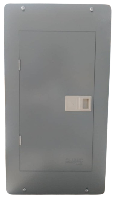 TABLERO RESIDENCIAL 12 CIRCUITOS TRIFASICO 120/240/277/440V EMPOTRABLE C/PUERTA PREPONCHADA Y PINTURA ELECTROSTATICA GRIS 130A