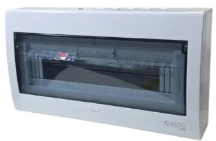TABLERO 13 CIRCUITOS PARA MINIBREAKERS RIEL DIN SUP. C/TAPA