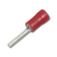 TERMINAL PUNTA SOLIDA ROJO P/CABLE 22-16AWG PQTE 100PZAS