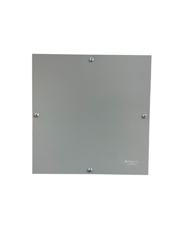 CAJA DE DERIVACION METALICA 250X250X150mm (10X10X6") PREPONCHADA PINTURA ELECTROSTATICA GRIS INTENCOL