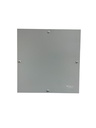 CAJA DE DERIVACION METALICA 200X200X150mm (8X8X6") PREPONCHADA PINTURA ELECTROSTATICA GRIS