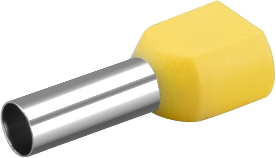 TERMINAL PUNTA HUECO AMARILLO P/CABLE 10AWG (PQTE 100)