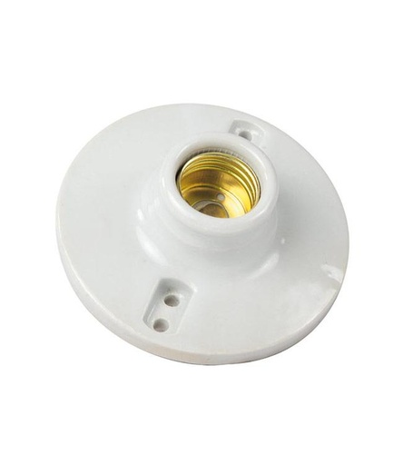 [SOC-30] SOCATE E27 REDONDO 4" SUPERFICIAL PORCELANA BLANCO 