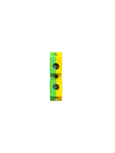 [EK16/35] BORNERA 16mm RIEL SIMETRICO P/CABLE #6AWG TIERRA AMARILLA VERDE
