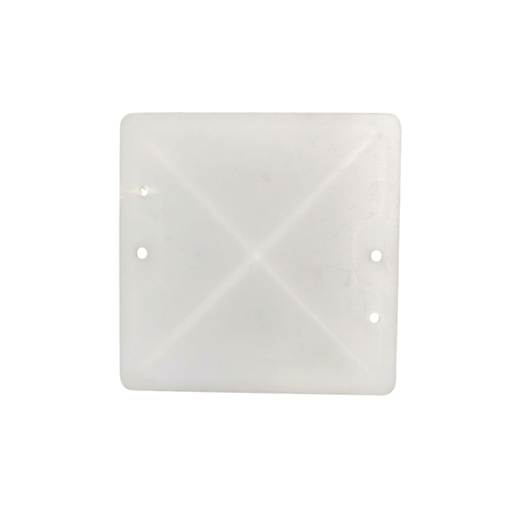 [V71956.01] TAPA CIEGA PLASTICA CUADRADA 4X4" PVC BLANCA