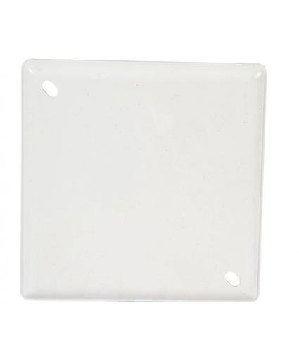 [V71956.01] TAPA CIEGA PLASTICA CUADRADA 4X4" PVC BLANCA