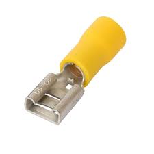 [FDD5 5-250] TERMINAL HEMBRA AMARILLO P/CABLE 12-10AWG 250 D=7.4MM 19/64 PLG