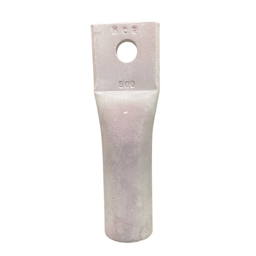 [BM500-1/2] TERMINAL ANILLO 1H P/CABLE #500MCM OJAL 1/2" ALUMINIO CAÑON LARGO