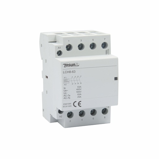 [LCH8-63] CONTACTOR MODULAR 63 AMP 2NO+2NC 