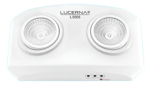 [L5005] LAMPARA LED 2W 145LM/W 6.500°K IP20 100-240V EMERGENCIA DOBLE FARO