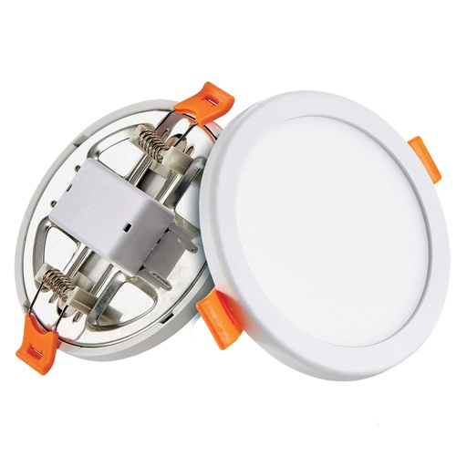 [3704-B] PANEL LED 8W REDONDO AJUSTABLE 85-265V IP40 6.500°K 586LM