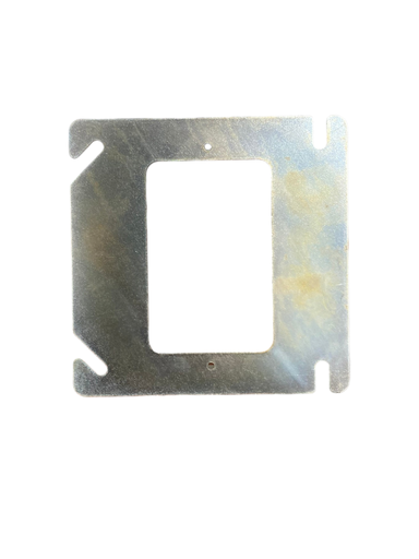 [LE0081] TAPA REDUCTORA METALICA 4X4" A 4X2" LISA