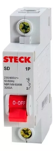 [SDZD61C10] MINI BREAKER 1X10A 6KACC CURVA C 230/400V 50/60HZ