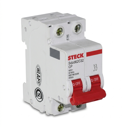 [SDZD62C32] MINI BREAKER 2X32A 6KACC CURVA C 230/400V 50/60HZ