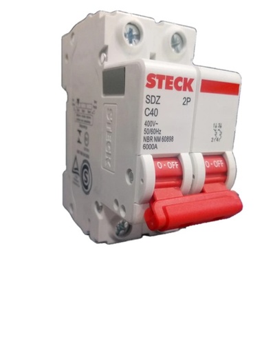 [SDZD62C40] MINIBREAKER 2X40A 6KACC CURVA C 230/400V 50/60HZ