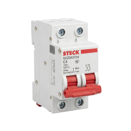 [SDZD62C04] MINI BREAKER 2X4A 6KACC CURVA C 230/400V 50/60HZ