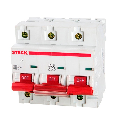 [SDA63C10] MINI BREAKER 3X10A 10KACC CURVA C 230/400V 50/60 HZ