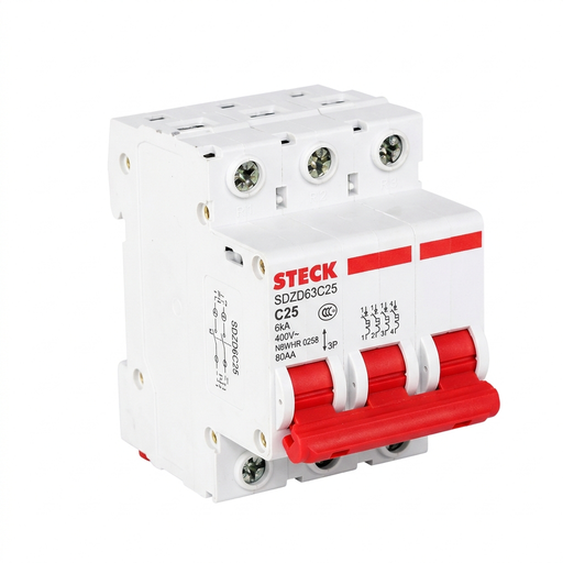 [SDZD63C25] MINI BREAKER 3X25A 6KACC CURVA C 230/400V 50/60HZ