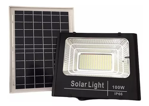 [105A-1] REFLECTOR CON PANEL SOLAR 120W MARCA DB ELECTRIC