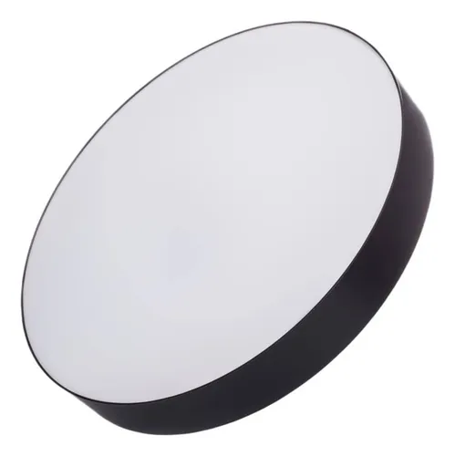[S-606N-G] PLAFON LED DECORATIVO IP20 46 W 500 mm 3 TONOS DIMMER BORDE NEGRO C/CONTROL