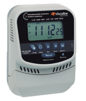 [GTC-B1CMV] PROGRAMADOR HORARIO DIARIO/SEMANAL DIGITAL 120/220 VCA GTC-B1CMV EXCELINE