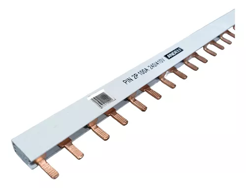 [PIN-2P-100A] BARRA DE DISTRIBUCION P/BREAKER TERM. 28 CIRCUITOS 2P 100A 240-410V
