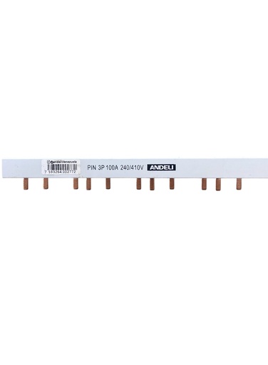 [PIN-3P-100A] BARRA DE DISTRIBUCION P/BREAKER TERM. 27 CIRCUITOS 3P 100A 240-410V